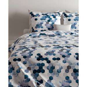 Copripiumino e federa Neo Cotone - Blu - 200 x 200/220 cm + 2 cuscino 70 x 60 cm