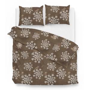 Parure de lit Bassett Coton - Taupe - 140 x 200/220 cm + oreiller 70 x 60 cm