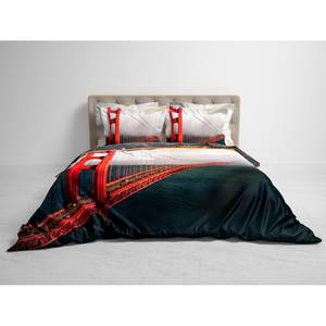 Parure de lit réversible Monty Satin - Multicolore - 240 x 200/220 cm + 2 oreillers 70 x 60 cm