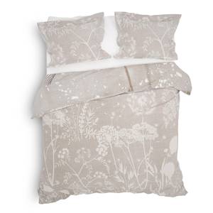 Parure de lit réversible Malthe Satin - Taupe - 260 x 220 cm + 2 oreillers 60 x 70 cm