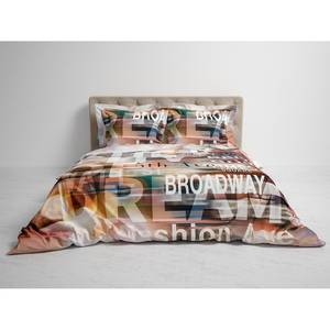 Parure de lit réversible Lenny Satin - Multicolore - 240 x 200/220 cm + 2 oreillers 70 x 60 cm