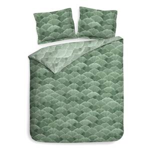 Parure de lit Danilo Satin - Vert - 140 x 200/220 cm + oreiller 70 x 60 cm