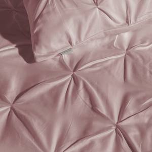 Parure de lit Nova Satin - Rose vif - 140 x 200/220 cm + oreiller 70 x 60 cm