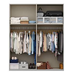 Armoire SKØP pure reflect Gris soie - 181 x 236 cm - 2 porte