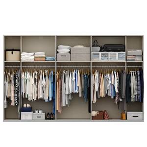 Schwebetürenschrank SKØP pure reflect Seidengrau - 360 x 236 cm - 3 Türen