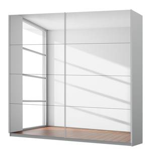 Schwebetürenschrank SKØP reflect Seidengrau - 225 x 236 cm - 2 Türen