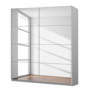 Schwebetürenschrank SKØP reflect Seidengrau - 181 x 222 cm - 2 Türen