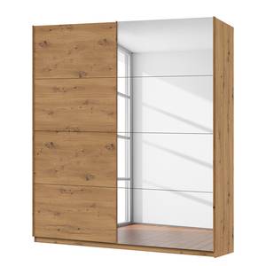 Schwebetürenschrank SKØP pure reflect Eiche Artisan Dekor - 181 x 236 cm - 2 Türen