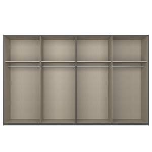 Schwebetürenschrank SKØP pure reflect Graphit - 360 x 236 cm - 4 Türen