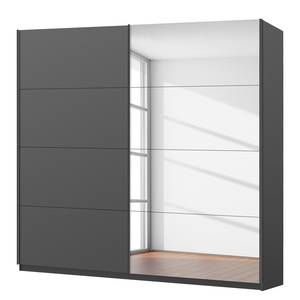 Schwebetürenschrank SKØP pure reflect Graphit - 225 x 222 cm - 2 Türen