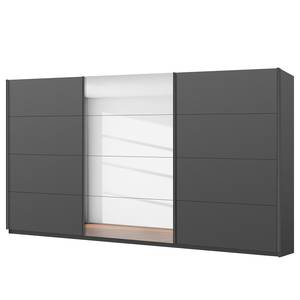 Schwebetürenschrank SKØP pure reflect Graphit - 405 x 236 cm - 3 Türen