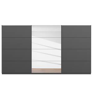 Schwebetürenschrank SKØP pure reflect Graphit - 405 x 236 cm - 3 Türen