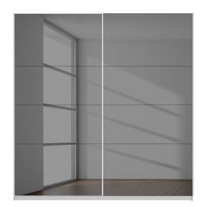 Schwebetürenschrank SKØP reflect+ Alpinweiß - 225 x 236 cm - 2 Türen