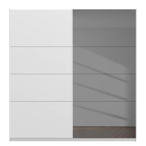 Schwebetürenschrank SKØP  pure reflect+ Alpinweiß - 225 x 222 cm - 2 Türen