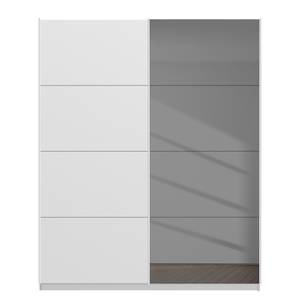 Schwebetürenschrank SKØP  pure reflect+ Alpinweiß - 181 x 222 cm - 2 Türen