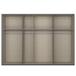 Zweefdeurkast SKØP gloss reflect Grafietkleurig/hoogglans wit - 315 x 222 cm - 3 deuren