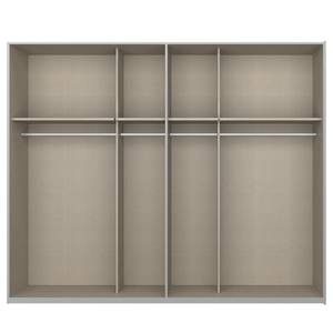 Zweefdeurkast SKØP gloss reflect Wit hoogglans/Zijdegrijs - 270 x 236 cm - 2 deuren