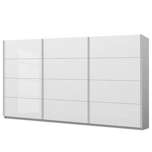 Schwebetürenschrank SKØP pure gloss Hochglanz Weiß / Seidengrau - 405 x 236 cm - 3 Türen