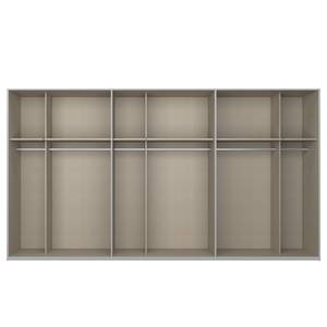 Zweefdeurkast SKØP pure gloss Wit hoogglans/Zijdegrijs - 405 x 236 cm - 3 deuren