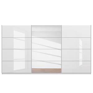 Schwebetürenschrank SKØP gloss reflect Hochglanz Weiß / Seidengrau - 405 x 236 cm - 3 Türen