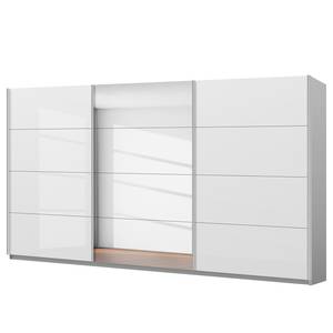 Zweefdeurkast SKØP gloss reflect Wit hoogglans/Zijdegrijs - 405 x 222 cm - 3 deuren