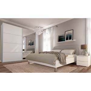 Armoire SKØP gloss reflect Blanc brillant / Gris soie - 225 x 222 cm - 2 porte