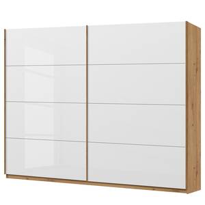 Armoire SKØP pure gloss Blanc brillant / Imitation chêne Artisan - 270 x 222 cm - 2 porte