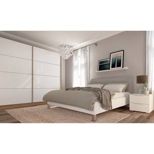 Armoire SKØP pure gloss Blanc brillant / Imitation chêne Artisan - 270 x 222 cm - 2 porte