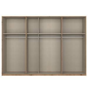 Zweefdeurkast SKØP pure gloss Wit hoogglans/Eikenhouten Artisan look - 315 x 222 cm - 3 deuren