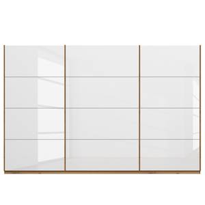 Armoire SKØP pure gloss Blanc brillant / Imitation chêne Artisan - 315 x 222 cm - 3 portes