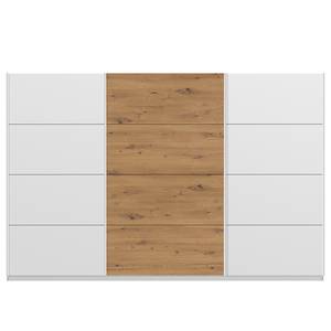 Schwebetürenschrank SKØP pure artisan Alpinweiß / Eiche Artisan Dekor - 315 x 236 cm - 3 Türen