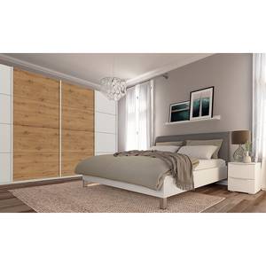 Schwebetürenschrank SKØP pure artisan Alpinweiß / Eiche Artisan Dekor - 360 x 236 cm - 4 Türen