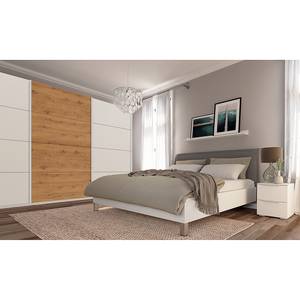 Schwebetürenschrank SKØP pure artisan Alpinweiß / Eiche Artisan Dekor - 360 x 236 cm - 3 Türen