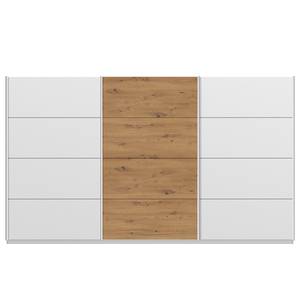 Schwebetürenschrank SKØP pure artisan Alpinweiß / Eiche Artisan Dekor - 360 x 236 cm - 3 Türen