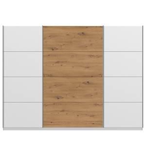 Schwebetürenschrank SKØP pure artisan Alpinweiß / Eiche Artisan Dekor - 270 x 222 cm - 3 Türen