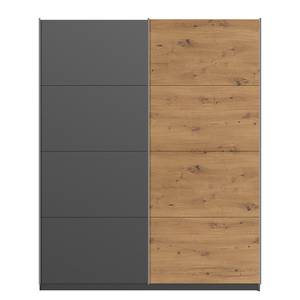 Armoire SKØP pure artisan Graphite / Imitation chêne Artisan - 181 x 236 cm - 2 porte