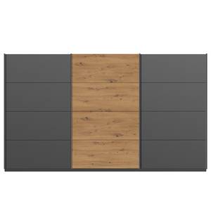 Schwebetürenschrank SKØP pure artisan Graphit / Eiche Artisan Dekor - 360 x 236 cm - 3 Türen