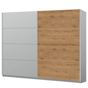 Schwebetürenschrank SKØP pure artisan Seidengrau / Eiche Artisan Dekor - 270 x 236 cm - 2 Türen