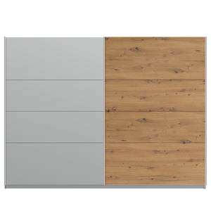 Schwebetürenschrank SKØP pure artisan Seidengrau / Eiche Artisan Dekor - 270 x 236 cm - 2 Türen