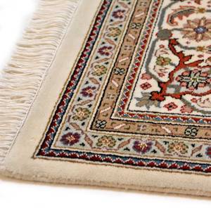 Wollteppich Sirsa Silk Tabriz II Schurwolle / Seide - Creme - 90 x 160 cm