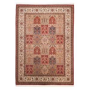 Tapis en laine Sirsa Silk Baktyari Laine vierge / Soie - Rouge