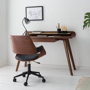 Ensemble de bureau Luumaki (2 éléments) Noir - Marron