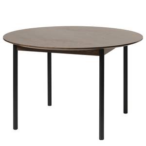 Eettafel Kimbe deels massief eikenhout/ijzer - donker eikenhout/zwart