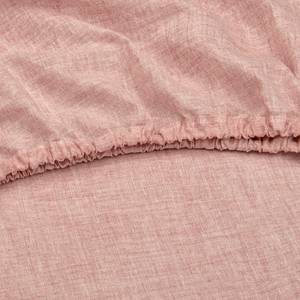 Drap-housse Lino Coton - Rose vieilli - 90 x 220 cm