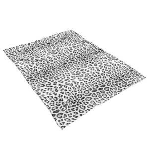 Plaid Snow Leopard Polyester - Gris