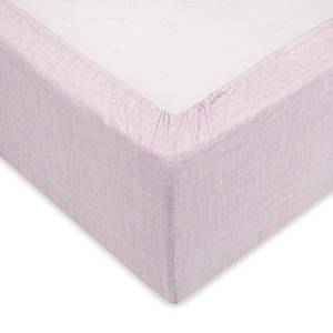 Drap-housse Lino Coton - Lilas - 90 x 220 cm