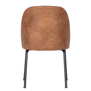 Chaises capitonnées Cera III (lot de 2) Cognac