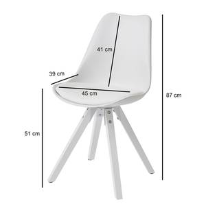 Chaises Eichberg (lot de 2) Blanc