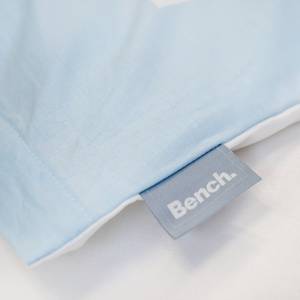 Parure de lit Bench coton - Bleu - 135 x 200 cm + oreiller 80 x 80 cm