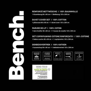 Bettwäsche Bench Baumwollstoff - Blau - 135 x 200 cm + Kissen 80 x 80 cm